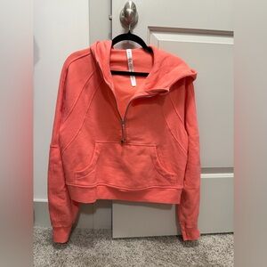 Lulu Lemon M/L Coral Scuba Hoodie. 💕⚡️